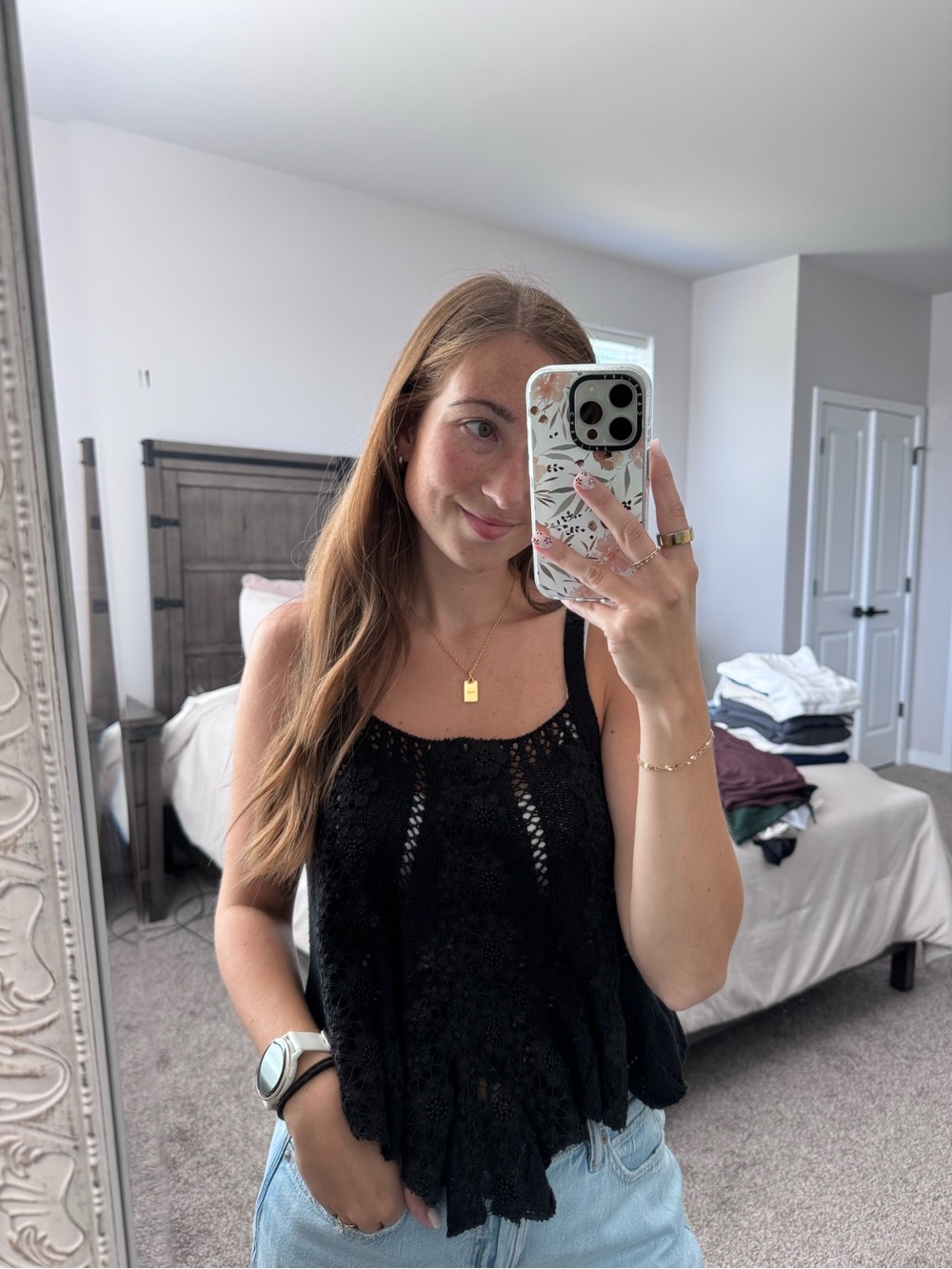 American Eagle — Crochet Tank Top
